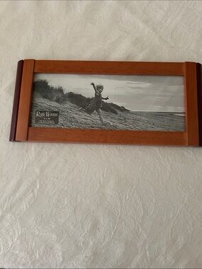 Cherry Wood Horizontal Picture Frame - Browns